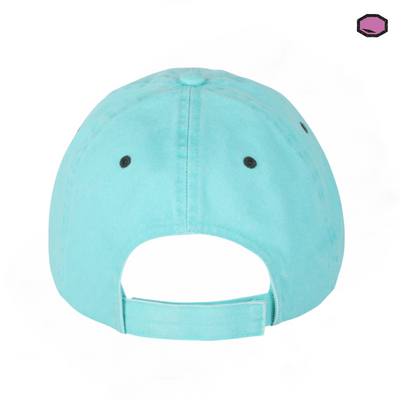 Gorra Back to the Future Logo Clásico Tornasol Menta/Gris Tipo Deslavada