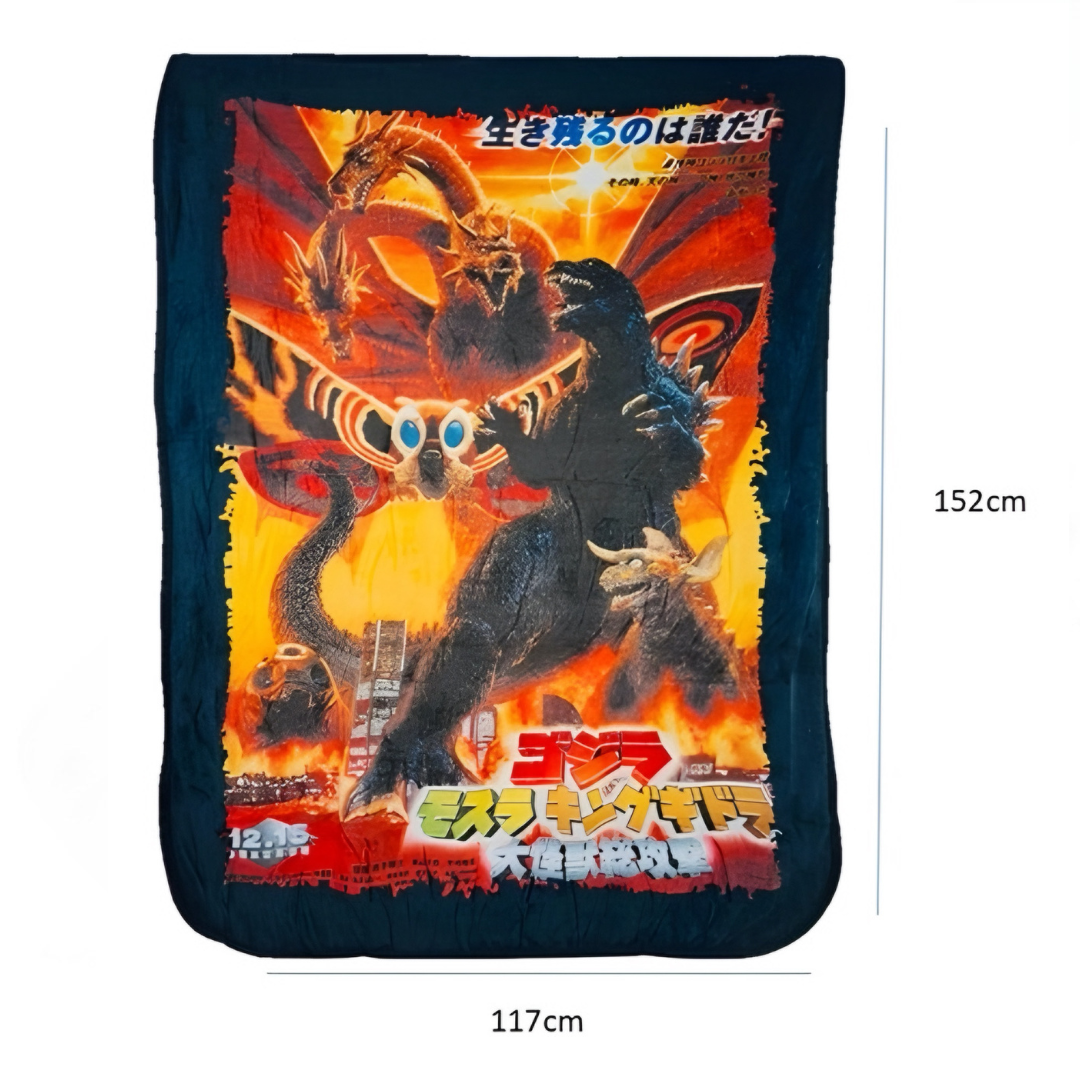 Frazada Godzilla Póster (2001) Godzilla, Mothra and King Ghidorah: Giant Monsters All-Out Attack