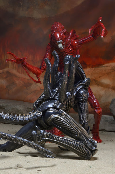 Figura NECA Aliens Genocide Xenomorph Warrior Versión Roja
