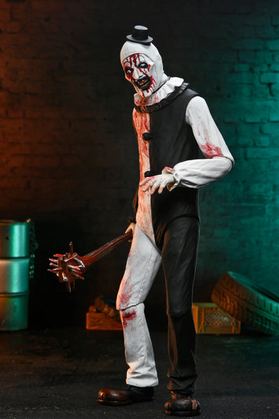 Figura NECA Terrifier ll Art The Clown (Blood Splattered) Versión Ultimate