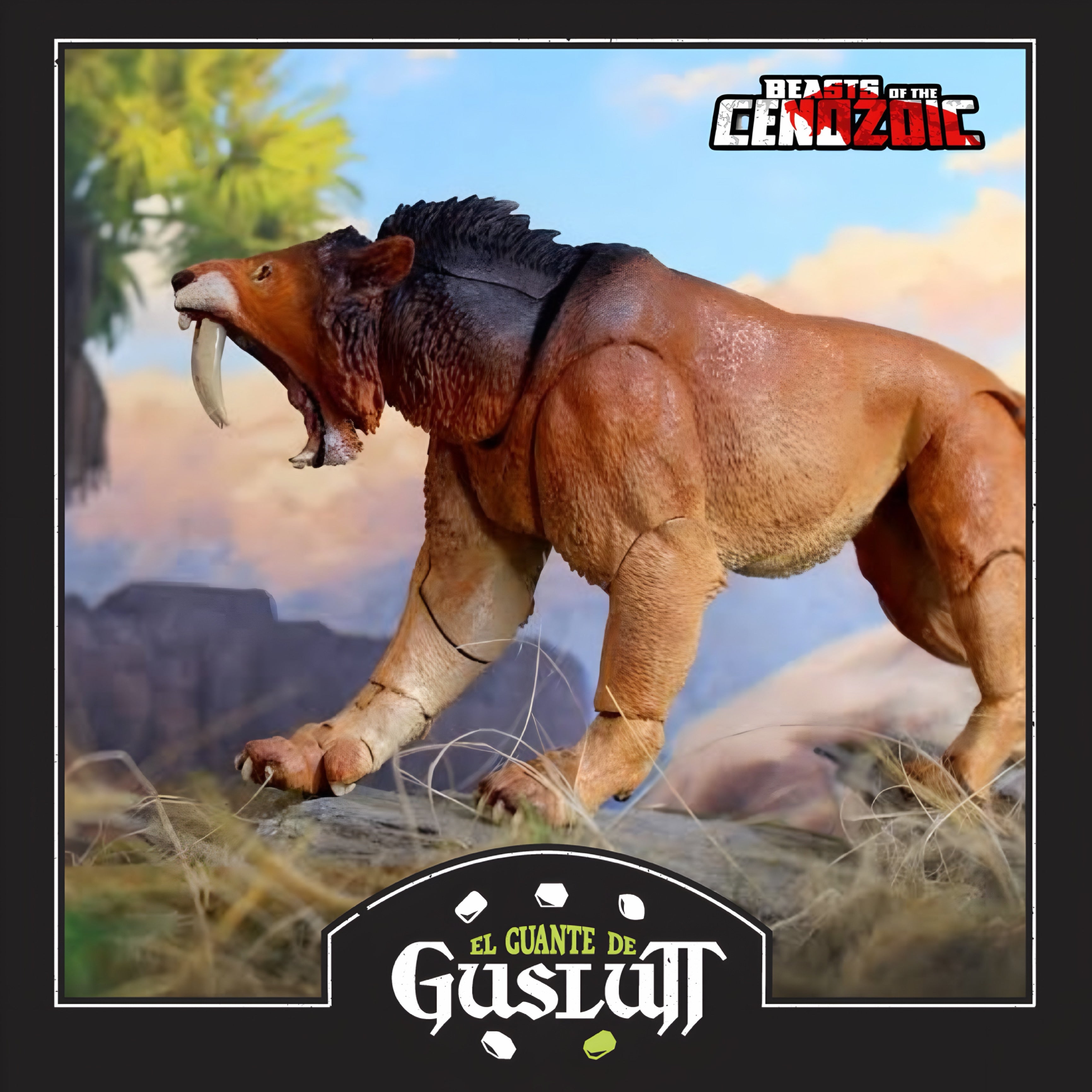 Figura Beasts of the Cenozoic Smilodon Populator Escala 1/18