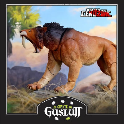 Figura Beasts of the Cenozoic Smilodon Populator Escala 1/18