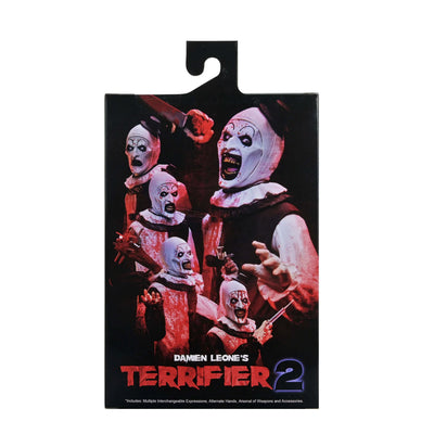 Figura NECA Terrifier ll Art The Clown (Blood Splattered) Versión Ultimate
