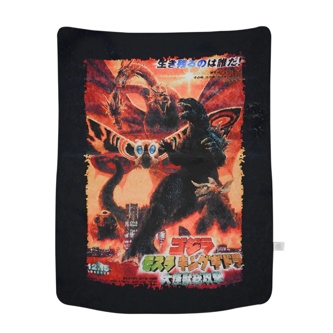 Frazada Godzilla Póster (2001) Godzilla, Mothra and King Ghidorah: Giant Monsters All-Out Attack