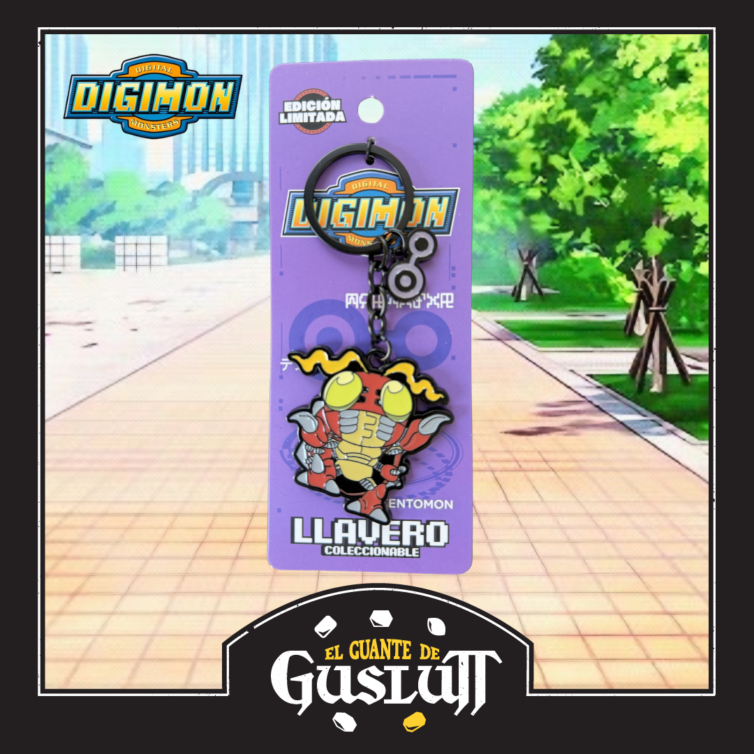Llavero Digimon Tentomon Metálico Edición Limitada