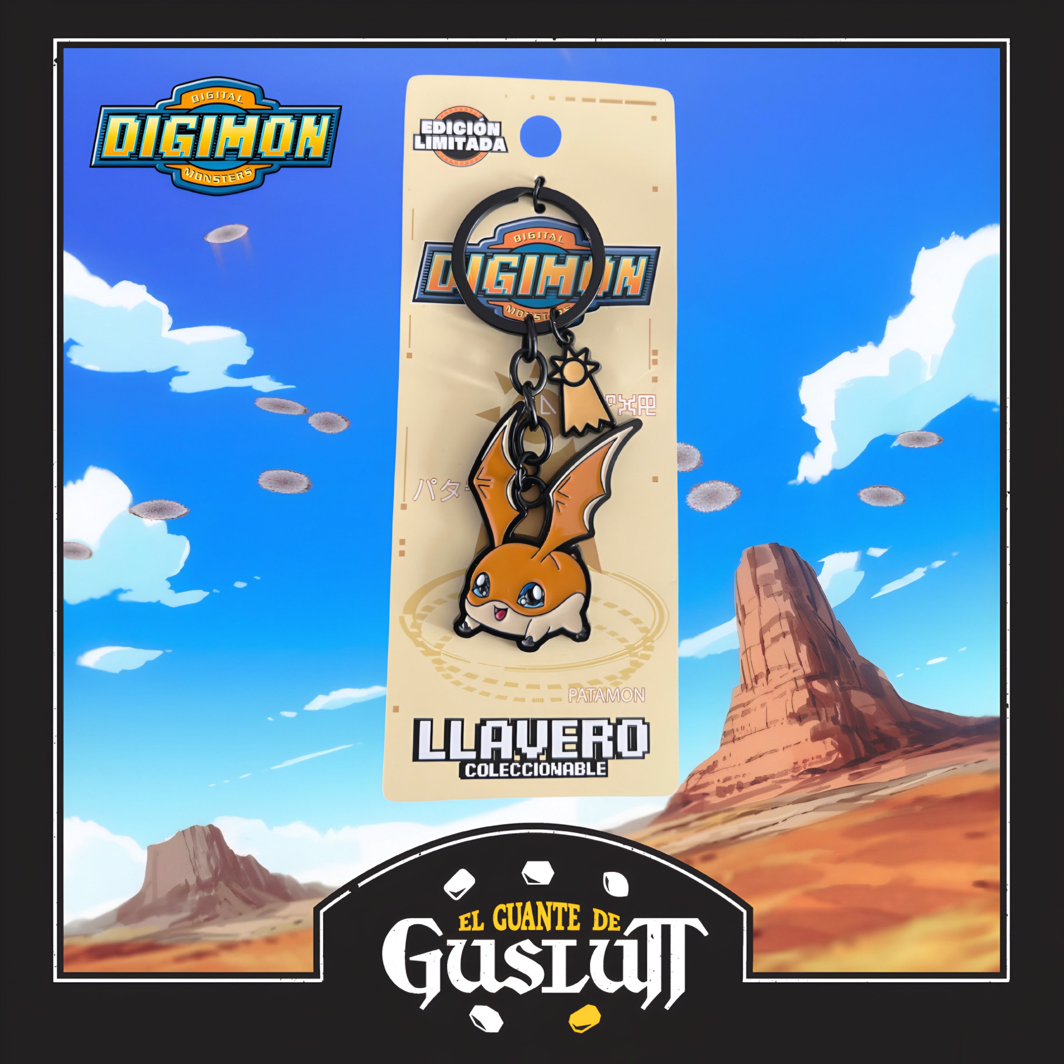 Llavero Digimon Patamon Metálico Edición Limitada