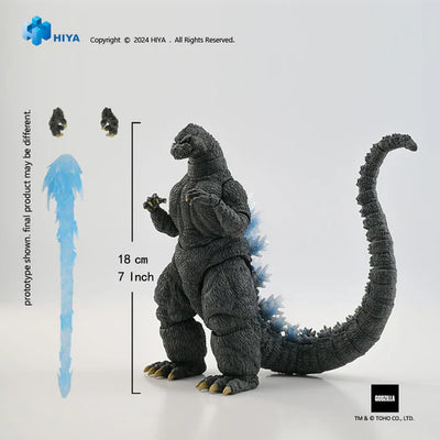 Figura Hiya Toys Godzilla vs King Ghidorah Heat Ray Godzilla Hokkaido Versión 1991 Escala 1/10