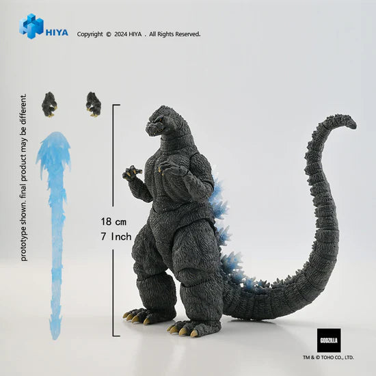 Figura Hiya Toys Godzilla vs King Ghidorah Heat Ray Godzilla Hokkaido Versión 1991 Escala 1/10
