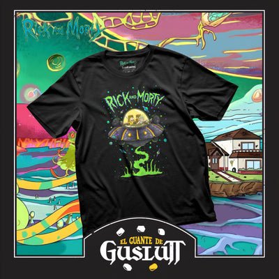 Playera Rick and Morty Rick’s Ship Negra