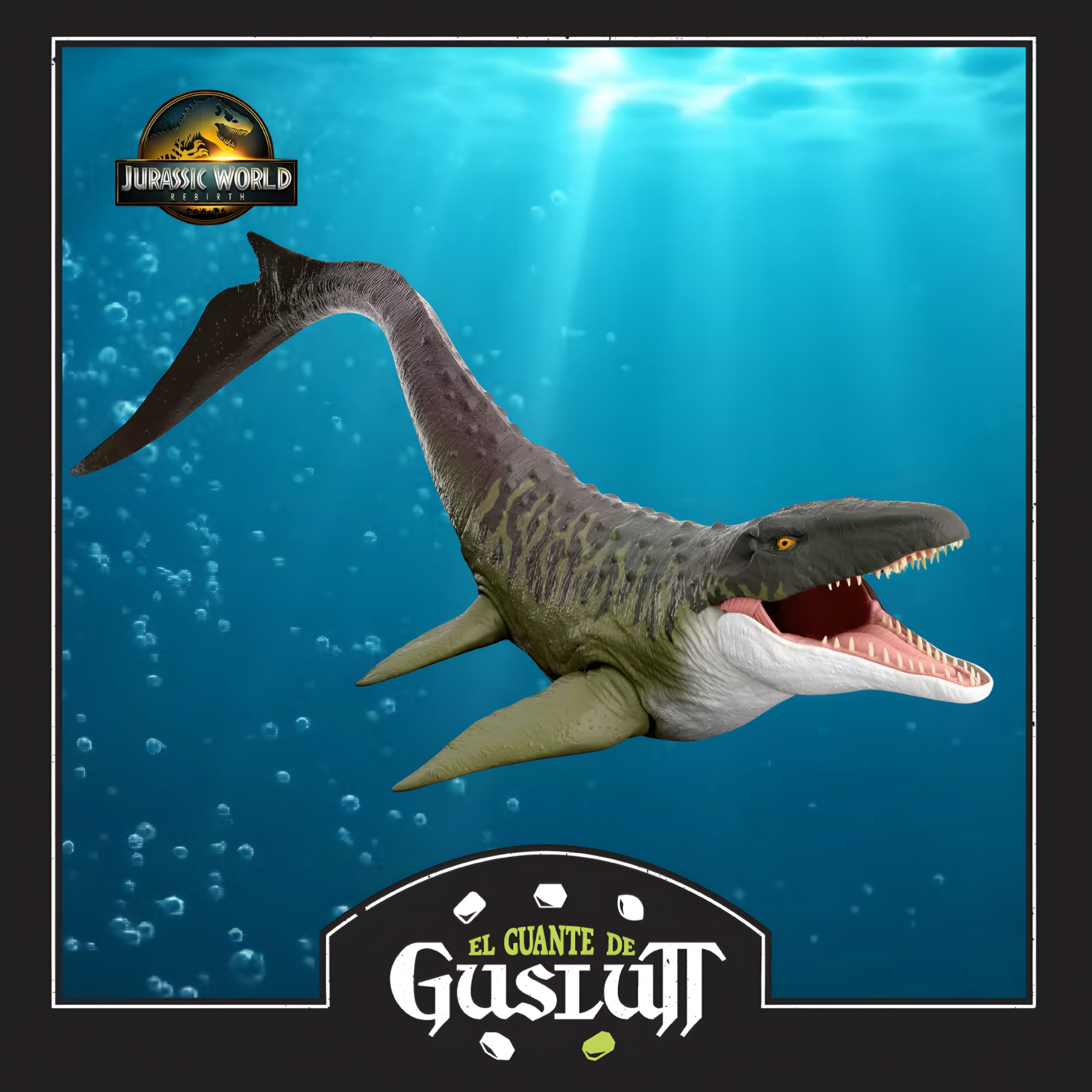 Figura Súper Colosal Jurassic World Rebirth Mosasaurus