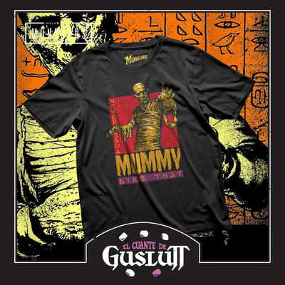Playera Universal Monsters The Mummy Negra