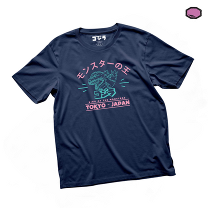 Playera Godzilla Millenium Azul Marino