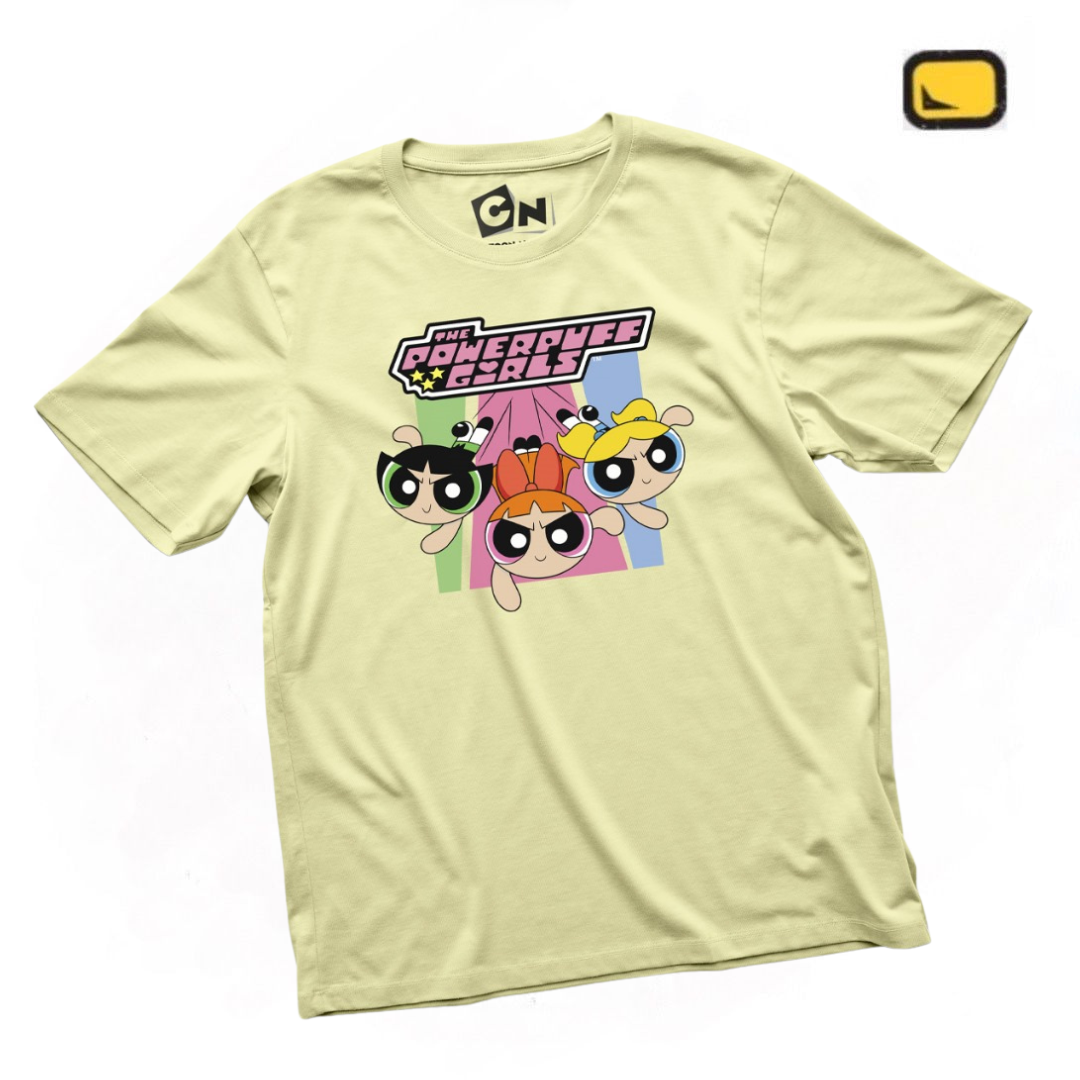 Playera The Powerpuff Girls “Girl Squad” Amarilla