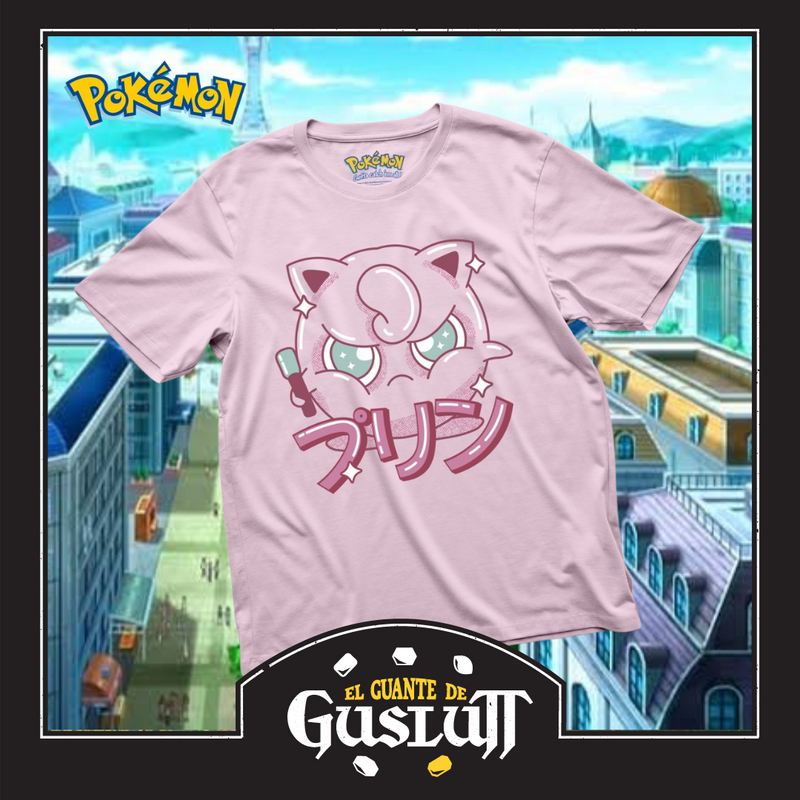 Playera Pokémon Jigglypuff Rosa