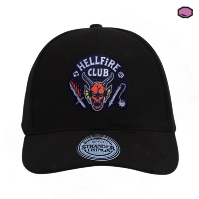 Gorra Stranger Things Logo Club Hellfire Negra