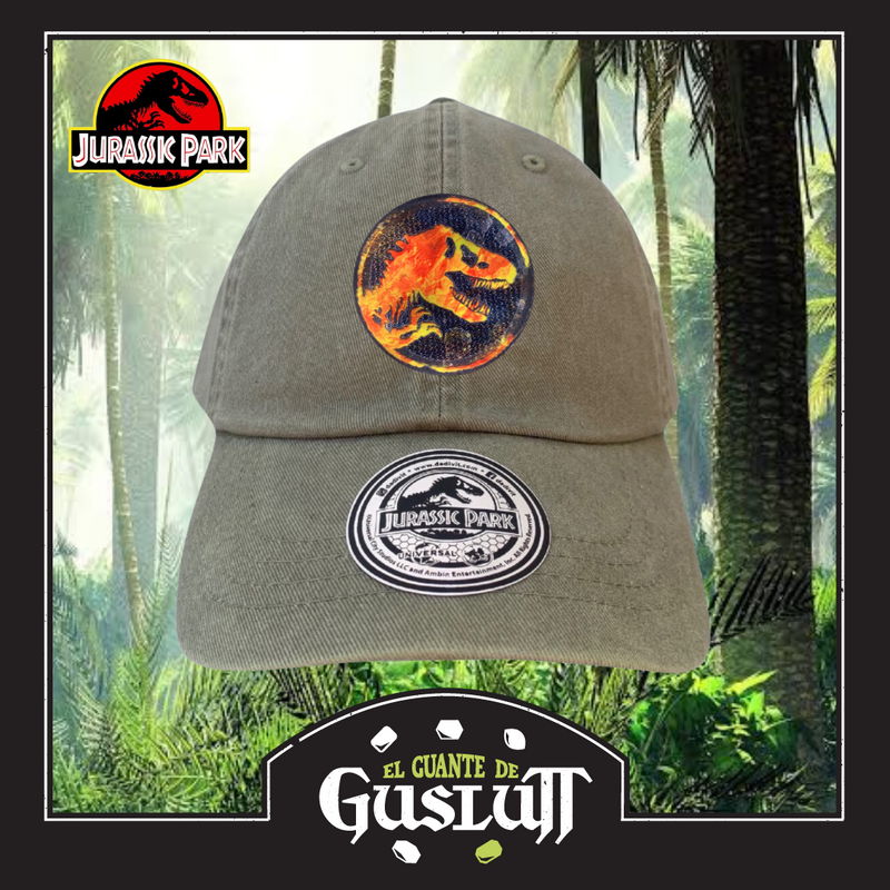Gorra Jurassic Park Lava Surge Beige Vintage