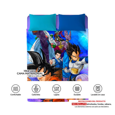 Cobertor Matrimonial Dragon Ball Super Heroes