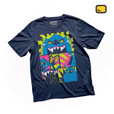 Playera Looney Tunes Taz Azul Marino
