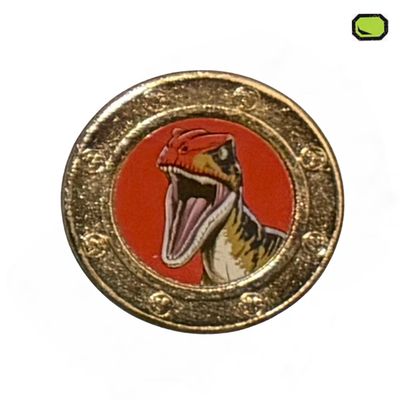 Moneda Conmemorativa Jurassic World Versión Velociraptor Edición Limitada