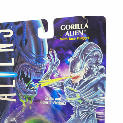 Figura Retro Kenner Gorilla Alien Versión Azul con acción de ataque