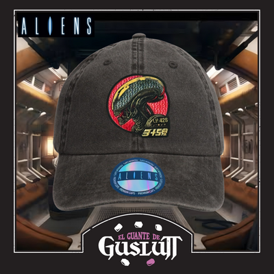 Gorra Aliens Xenomorph Drone Gris Tipo Deslavada