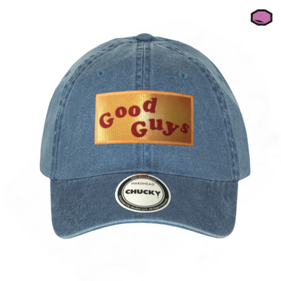 Gorra Chucky Good Guys Logo Azul Tipo Deslavada