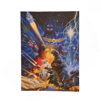 Mini Póster Tipo Lienzo Godzilla vs SpaceGodzilla (1994) Ichiban Kuji G Prize — Edición Japonesa
