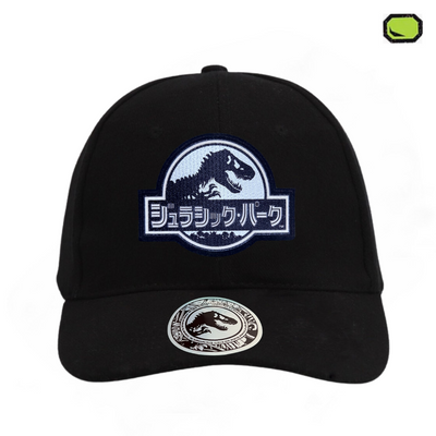 Gorra Jurassic Park Logo Japonés Negra