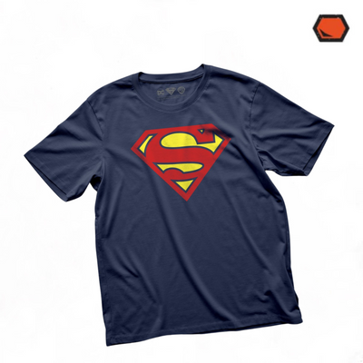 Playera DC Comics Superman The Man of Steel Azul Marino
