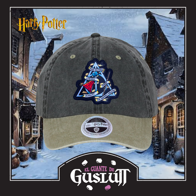 Gorra Harry Potter Leyenda de las Reliquias de la Muerte Gris/Beige Tipo Deslavada