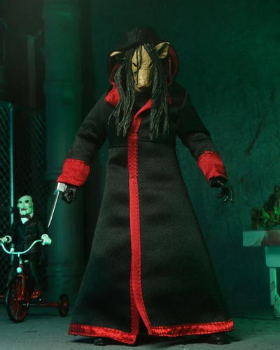 Figura NECA Saw Jigsaw Killer (Edición Bata Negra) Versión Ultimate