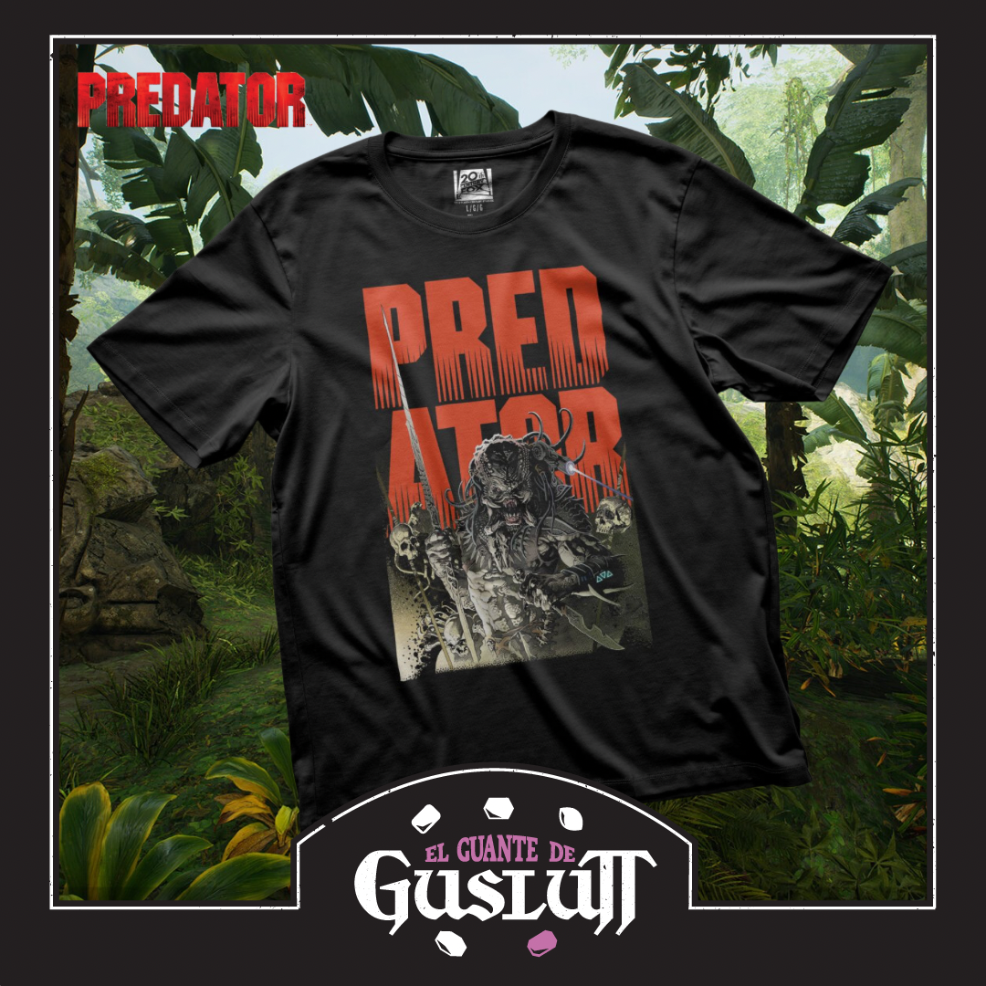 Playera Predator Portada Cómic Variante Predator: Hunters II Negra