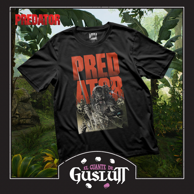 Playera Predator Portada Cómic Variante Predator: Hunters II Negra