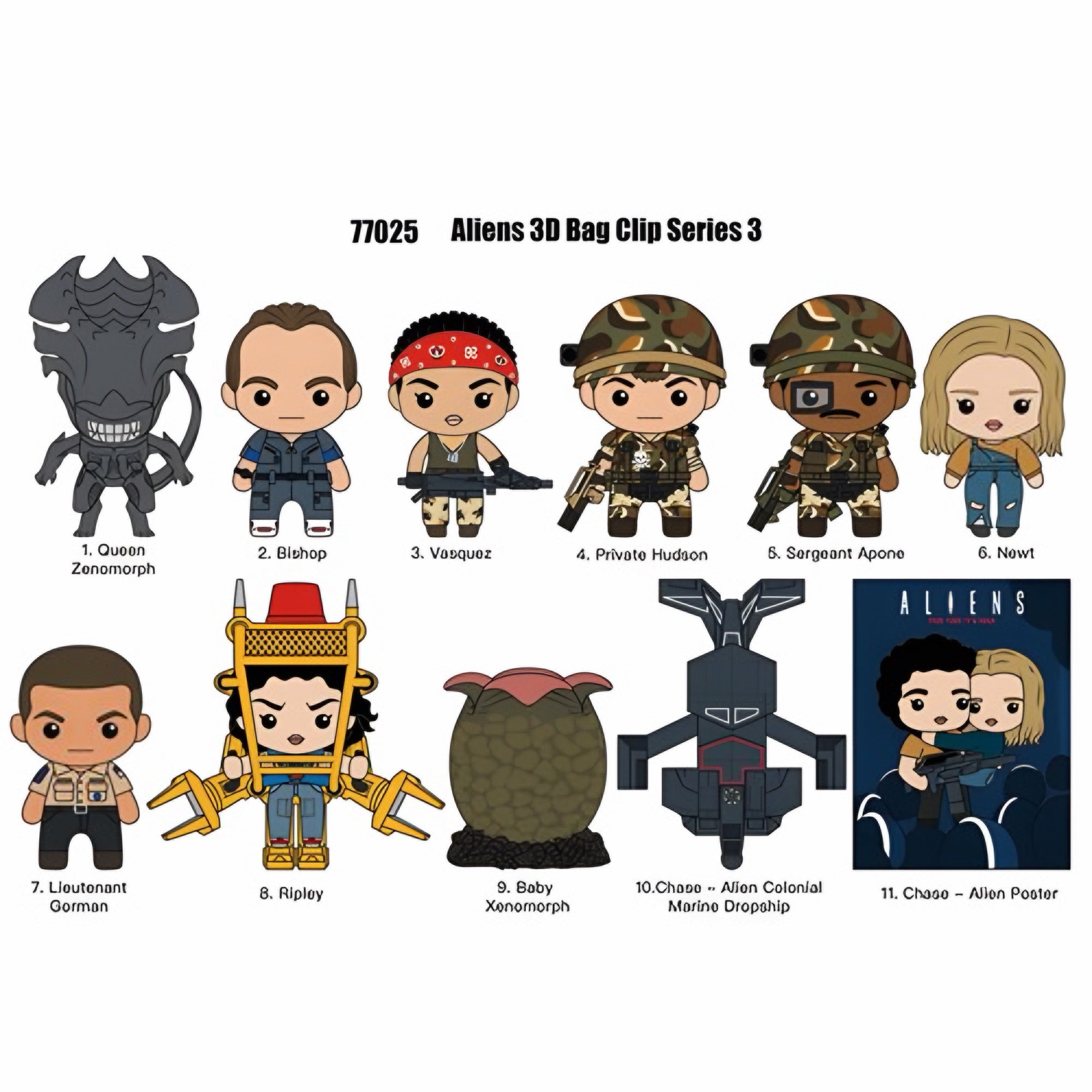 Llavero 3D Coleccionable Aliens Serie 3 (Mini Figura al azar)