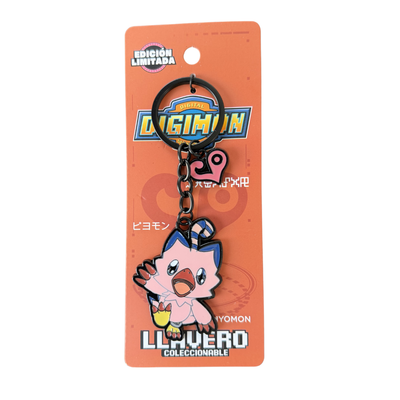 Llavero Digimon Piyomon Metálico Edición Limitada