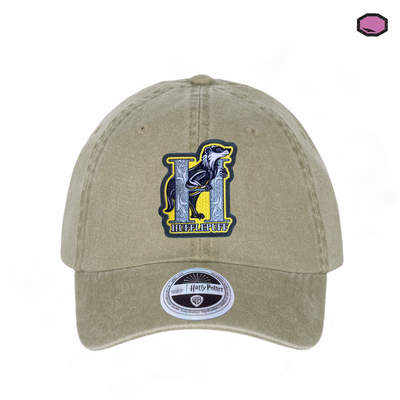 Gorra Harry Potter Hufflepuff Beige Tipo Deslavada