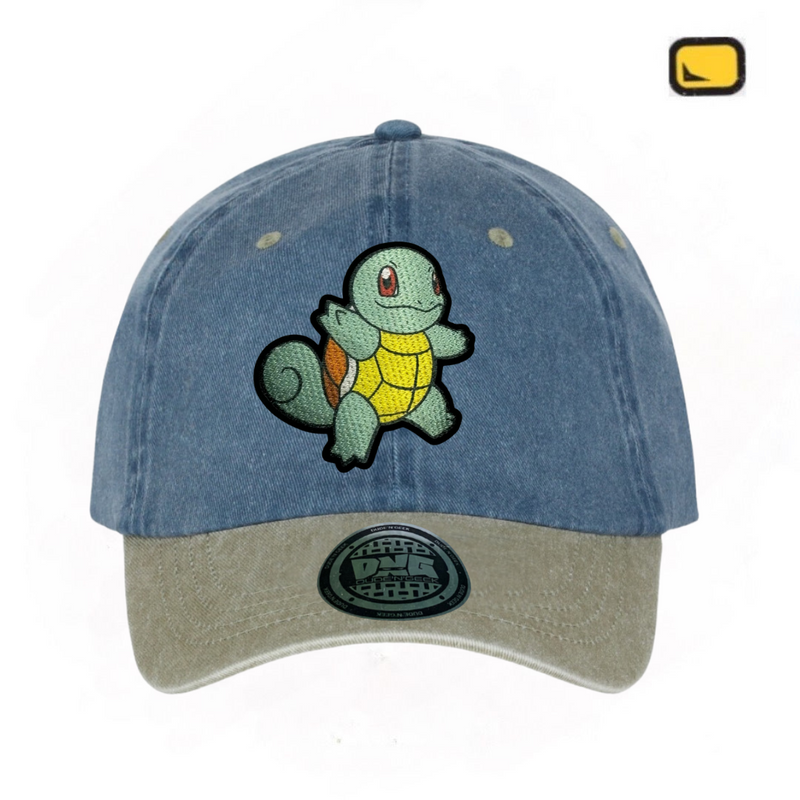 Gorra Pokémon “Squirtle” Azul-Beige Vintage