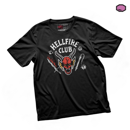 Playera Stranger Things “Hellfire Club” Negra