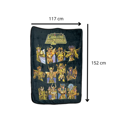 Frazada Los Caballeros del Zodiaco Caballeros Dorados