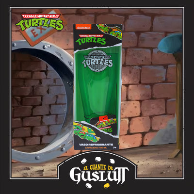 Vaso Nickelodeon Tortugas Ninja Edición Especial con efecto de brillo en la oscuridad