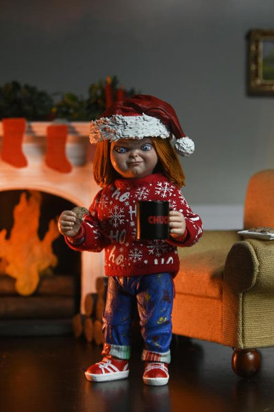 Figura NECA Chucky (Holiday Edition) Versión Ultimate