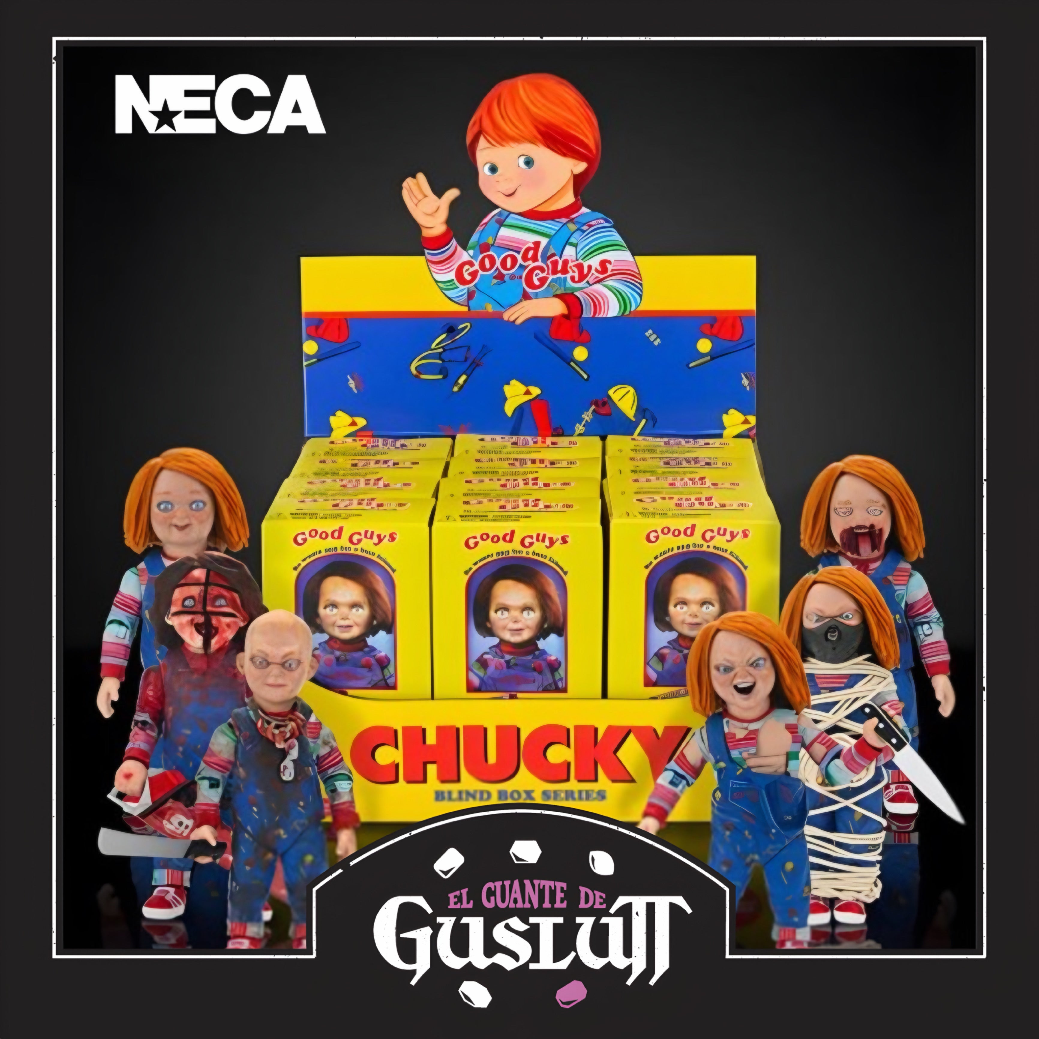 Figura NECA Chucky TV Series Good Guys (Figura al azar)