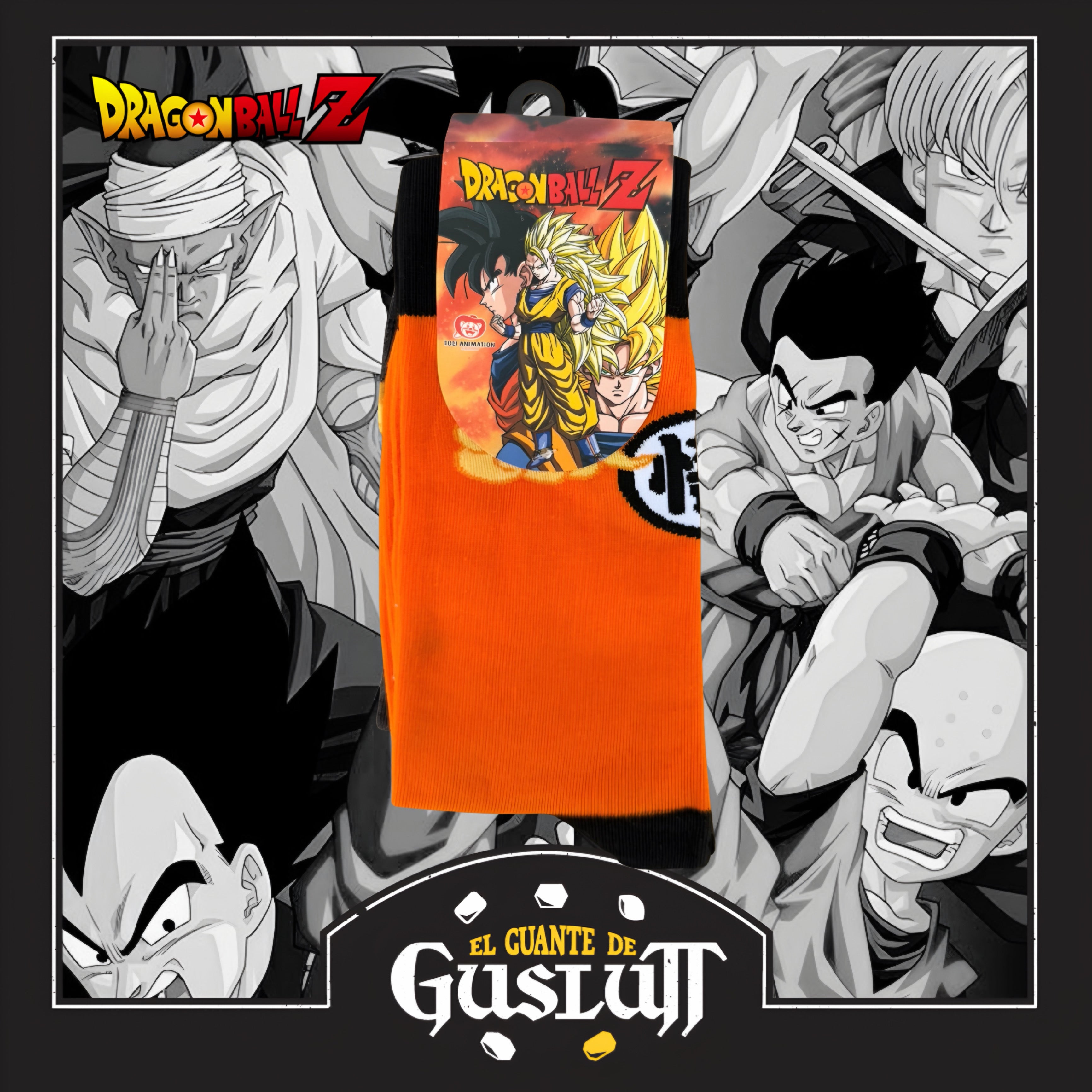 Set de Calcetines Dragon Ball Z Kanji Tortuga y Nube Voladora