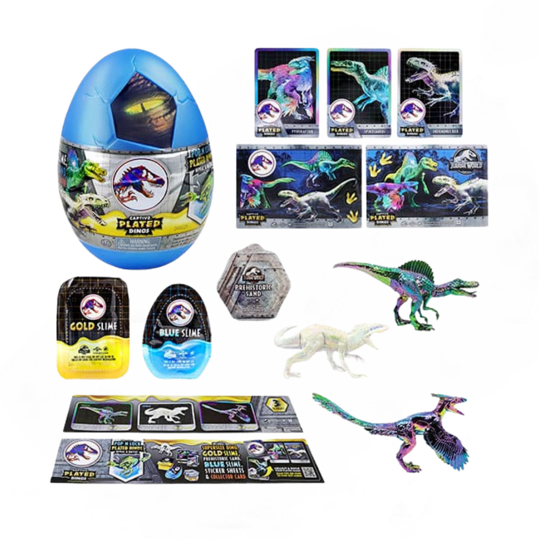 Kit Jurassic World Captivz Plated Dinos (8 Sorpresas al azar)