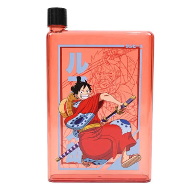 Botella Plana One Piece Wano Luffy D. Monkey Edición Limitada de 750 ml