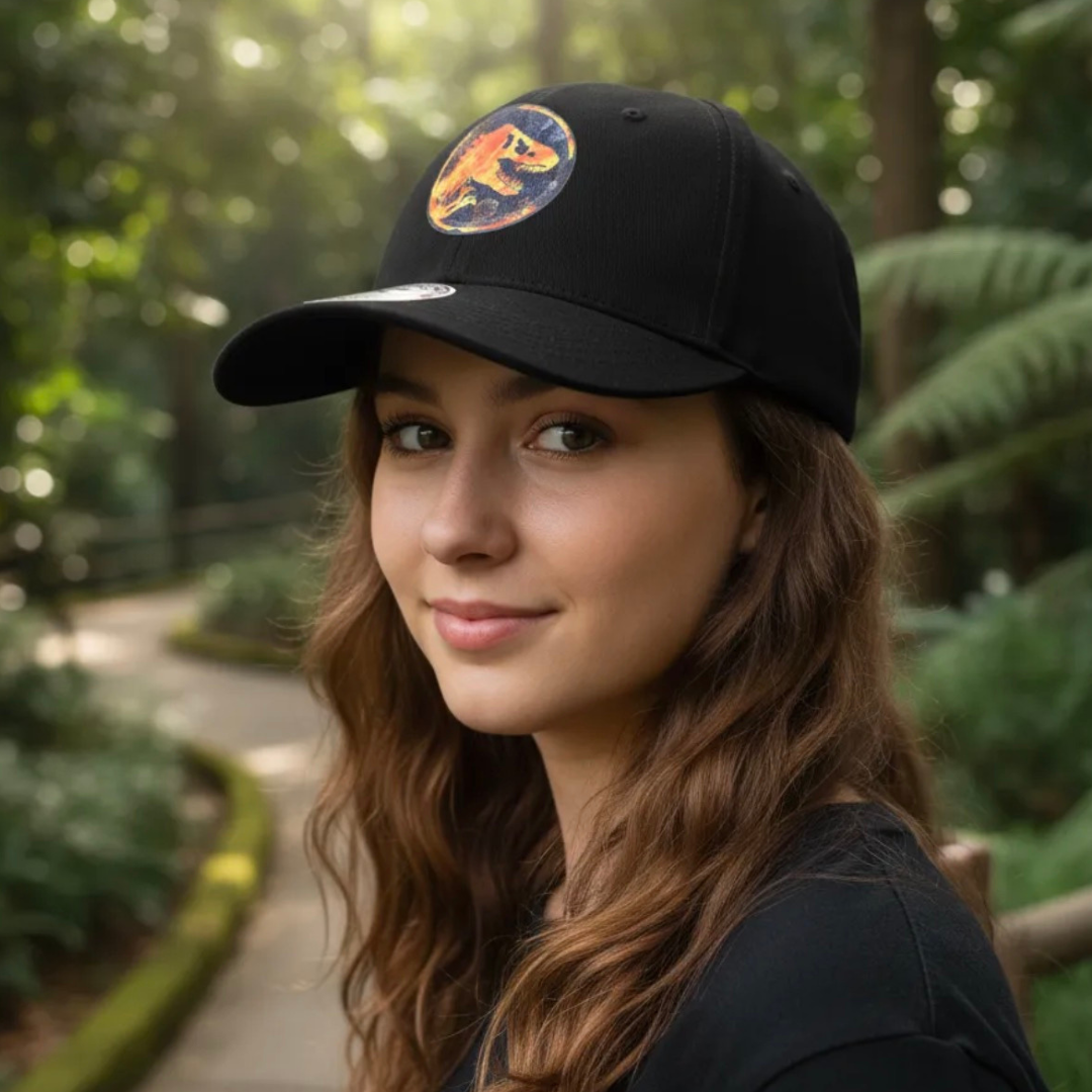 Gorra Jurassic World Logo Lava Negra