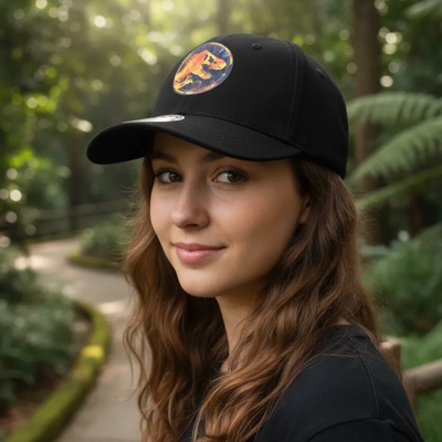 Gorra Jurassic World Logo Lava Negra
