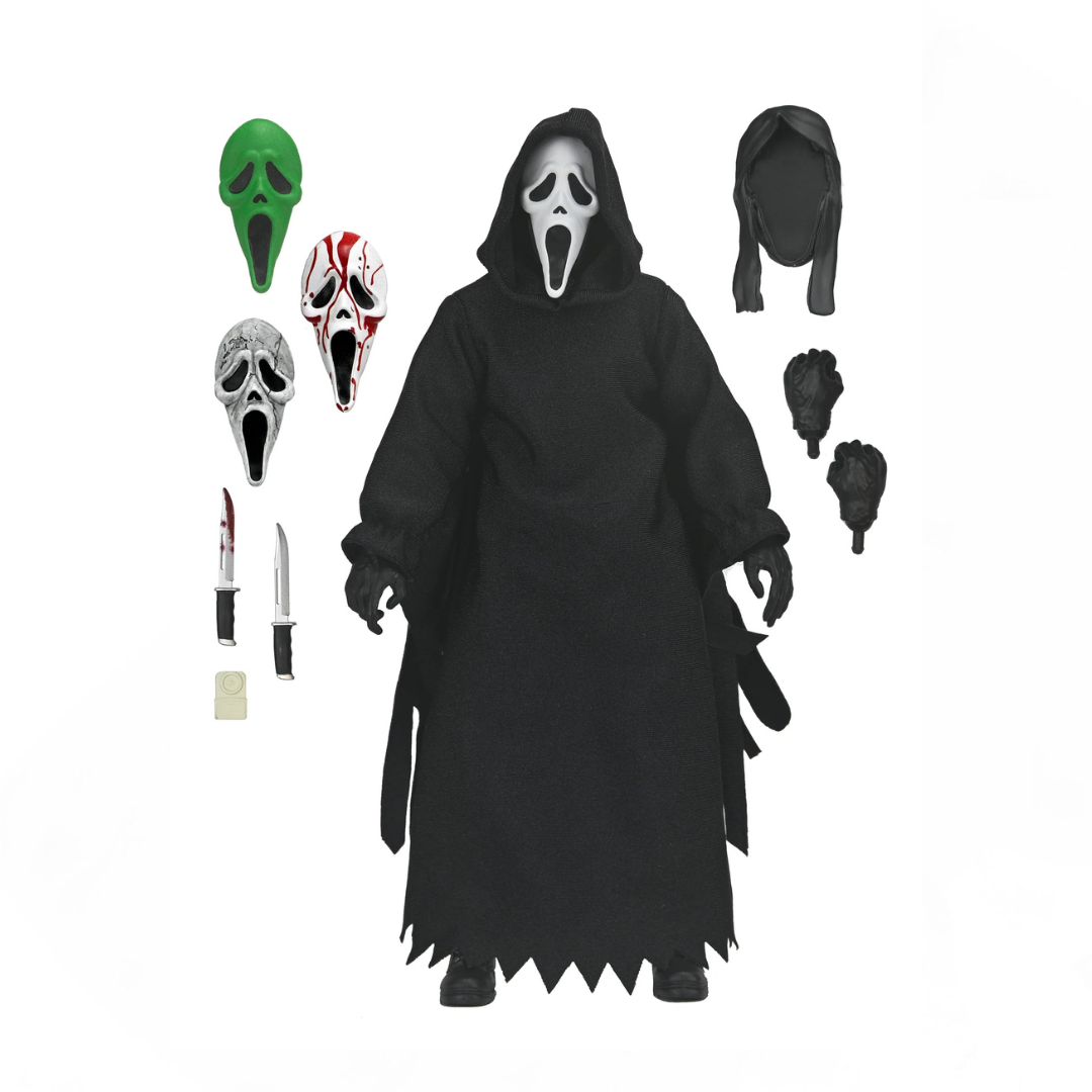 Figura NECA Ghostface The Icon of Halloween Edición Clothed