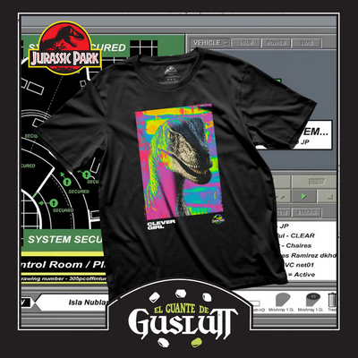Playera Jurassic Park Clever Girl Negra