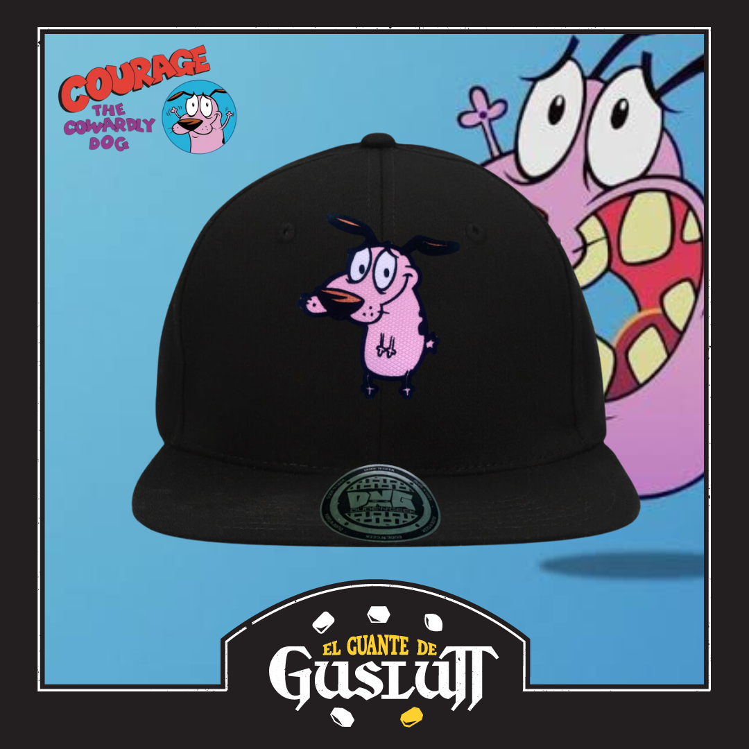 Gorra Cartoon Network Coraje el perro Cobarde “Courage” Snapback Negra